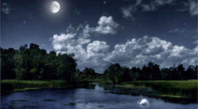 Сказочная ночь на реке