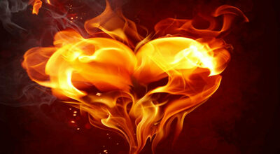 Страстное сердце в огне